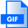 GIF File Extension Icon 32x32 png